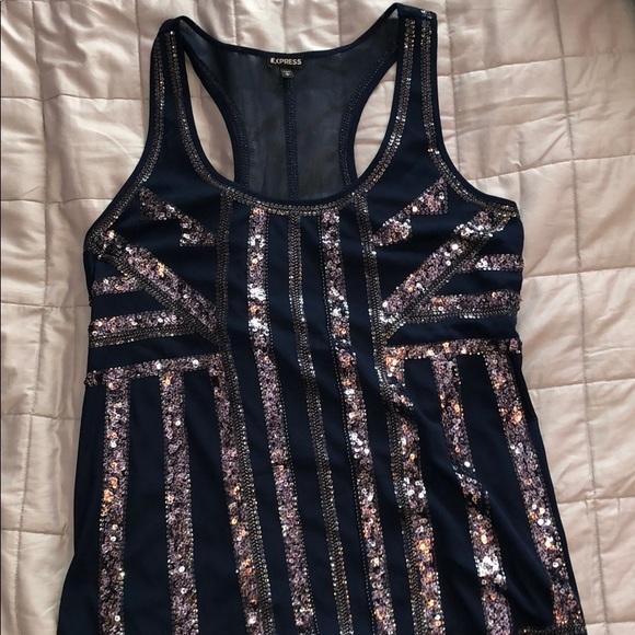 Express Tops - Express sequin tank
